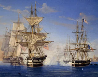 Zeeslag tussen Franse en Britse