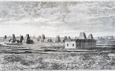 Oliebronnen, Baku, Kaukasus (Nobel)
