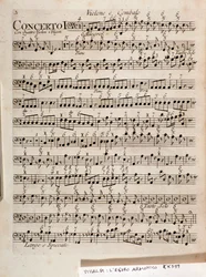 Pagina van muzikale partituur van L