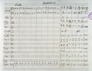 Pagina van de bladmuziek voor Die Entführung aus dem Serail, opera door Mozart, Lichtenthal versie (1838)