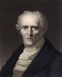 Portret van Charles Fourier (1772 - 1837), Franse socialistische theoreticus (Portret van Charles Fourier Franse filosoof en een belangrijke vroege socialistische denker later geassocieerd met 
