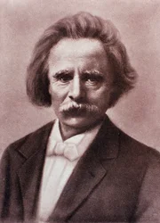 Portret van Edvard Grieg (krijttekening)