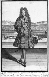 Portret van Henri Jules de Bourbon, Prins van Condé (Henri-Jules de Bourbon-Conde) (1643-1709).