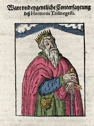 Portret van Hermes Trimegiste (Trismegistus), astroloog,