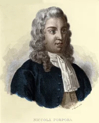 Portret van Nicola Antonio Porpora, Italiaanse componist (1686-1768).