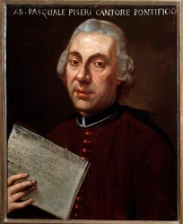 Portret van Pasquale Piseri (Pisari) (1725-1778) Italiaanse componist