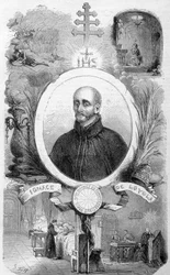 Portret van de heilige Ignatius van Loyola, stichter van de Sociëteit van Jezus (1491-1556), in 