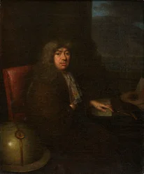 Portret van Samuel Pepys Circa 1673, Onbekende kunstenaar