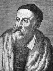 Portret van Tiziano Vecellio (De Titiaan) (1490 - 1576)