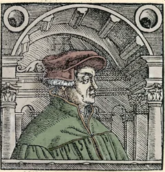 Portret van Ulrich Zwingli (1484 - 1531), Zwitserse religieuze hervormer.