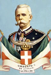 Portret van Umberto 1e koning van Italië (Humbert I)