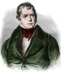 Portret van Walter Scott (1771-1832), Schotse dichter en romanschrijver.