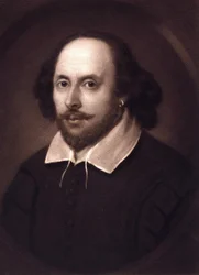 Portret van William Shakespeare (1564 - 1616)