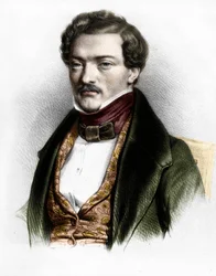 Portret van de Franse tenor Gilbert-Louis Duprez