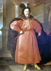 Portret van de koning van Polen Casimir III de Grote (1310-1370). Anoniem schilderij bewaard in Drottingholm Paleis in Stockholm.