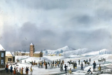 Gevangenen van de Russische campagne in overbrenging van Nerva naar Novgorod, maart 1814 Rome, Museo napoleonico