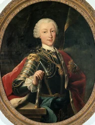 Portret van Karel Emmanuel III van Savoye, koning van Sardinië (olieverf op doek)