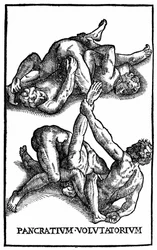 Romeinse worstelaars - in "Hieronymi Mercurialis de arte gymnastica"