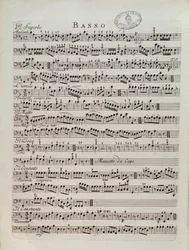 Bladmuziekpagina van de Periodieke Symfonie door Karl Ditters von Dittersdorf