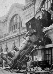 Het ongeluk op station Montparnasse in Parijs op 25 oktober