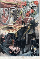 De aankomst in Wenen van Elisabeth de Wittelsbach