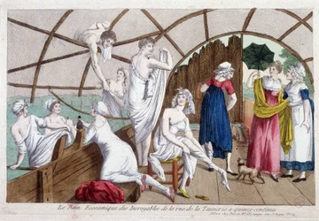 Het economische bad van de ongelooflijke (15 cent), rue de la tannerie, begin 19e eeuw, Carnavalet