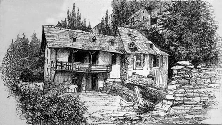 Het huis van Bernadette Soubirous (1844-1879) in Lourdes.