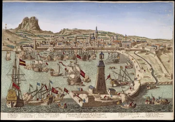 Uitzicht op Barcelona en zijn haven - optisch zicht