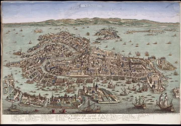 Uitzicht op Venetië