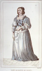 Portret van Henriette-Marie van Frankrijk. Parijs