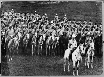 2e Madras Regiment Lichte Cavalerie op parade