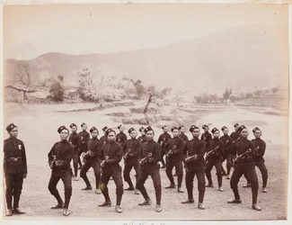 Een detachement van het 4e Gurkha (Geweer) Regiment