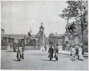 Ingang van de slachthuizen de la Villette