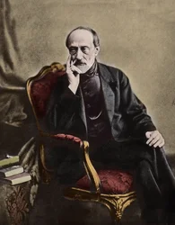 Giuseppe Mazzini (1805-1872), Italiaanse patriot en politicus - 1864 - Portret van de Italiaanse Republikeinse politicus Giuseppe Mazzini (1805-1872)