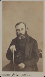 Luitenant-generaal Sir James Outram in burgerkleding, Nice, 1862