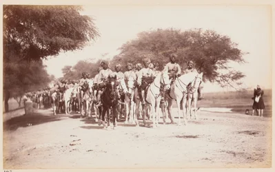 Nabha Native Cavalry Contingent bij het Delhi oefenkamp