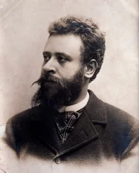 Portret van Alberto Franchetti (1860-1942) Italiaanse componist