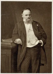 Portret van Aristide Boucicaut (koopman en filantroop) in 1874.