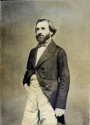 Portret van Giuseppe Verdi circa 1845 Museo della Scala de Milaan