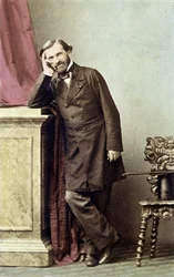 Portret van de Italiaanse componist Giuseppe Verdi