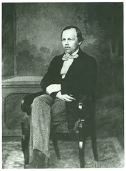 Portret van de auteur Fjodor Michajlovitsj Dostojevski (1821-1881), Anoniem