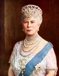 Koningin Mary, gemalin van koning George V, Mary van Teck, Victoria Mary Augusta Louise Olga Pauline Claudine Agnes