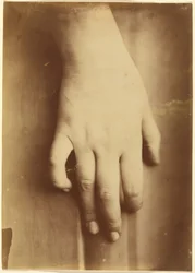 Studie van een hand,1865 (foto)