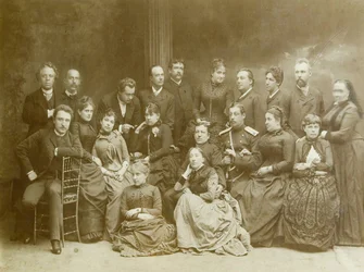 De eerste dramatische theatergroep in Warschau (Polen)