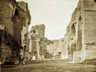 De ruïnes van de thermen van Caracalla in Rome
