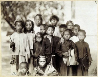 Vietnamese kindergroep, ca. 1895