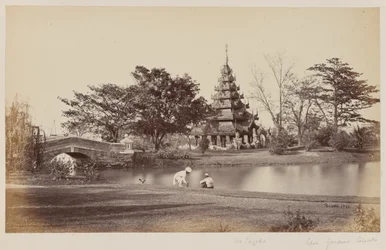 Uitzicht op Eden Gardens, Calcutta