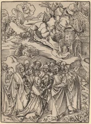 Christus en de apostelen en de heilige vrouwen