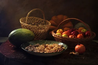 Stilleven met herfstfruit