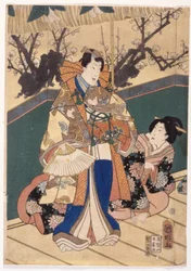 Lentekleuren: Leeuwendans Bij Een Landhuis (Shunshoku Yakata No Shishi-Mai)